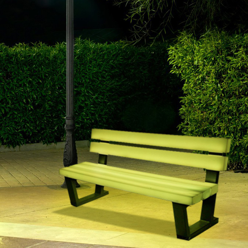 16 Farben LED -Möbel wasserdichte Gartenbänke wiederaufladbarer Lithiumbatterie -Outdoor -LED -Stuhl im Freien