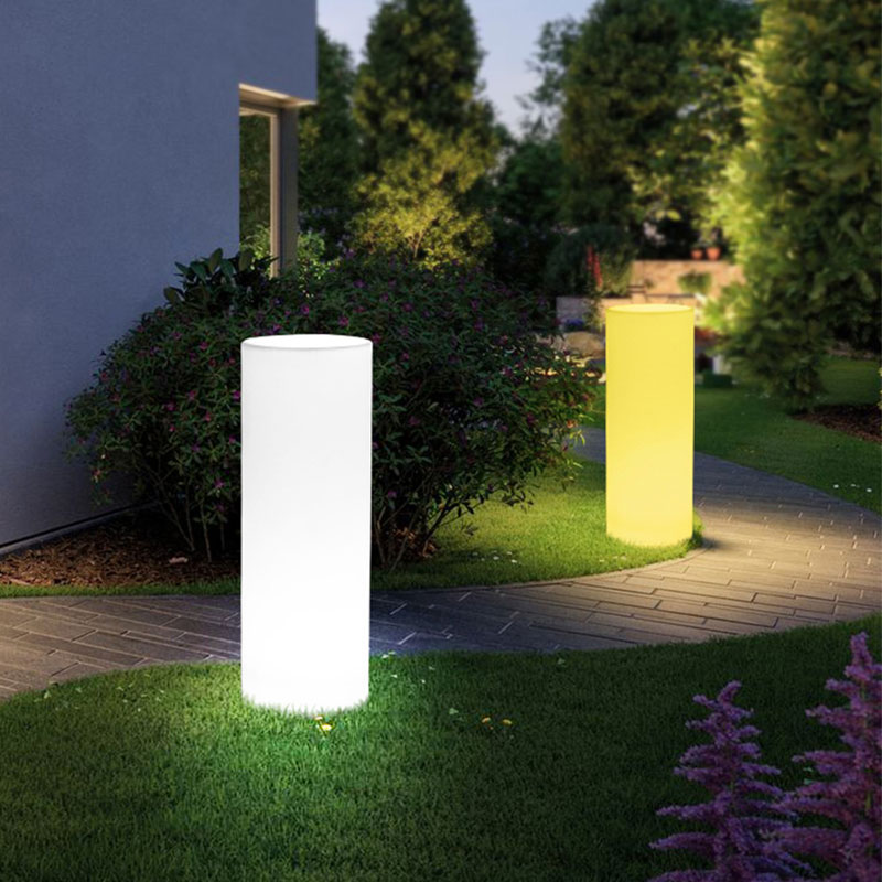 LED Outdoor Garden Art Decor Lights RGB Farbwechsel Zylindrisch Stöbe Lampe Batterie angetrieben, wasserdicht mit Fernbedienung für Gartendekor, Werbung, Hochzeit, Feierlichkeiten