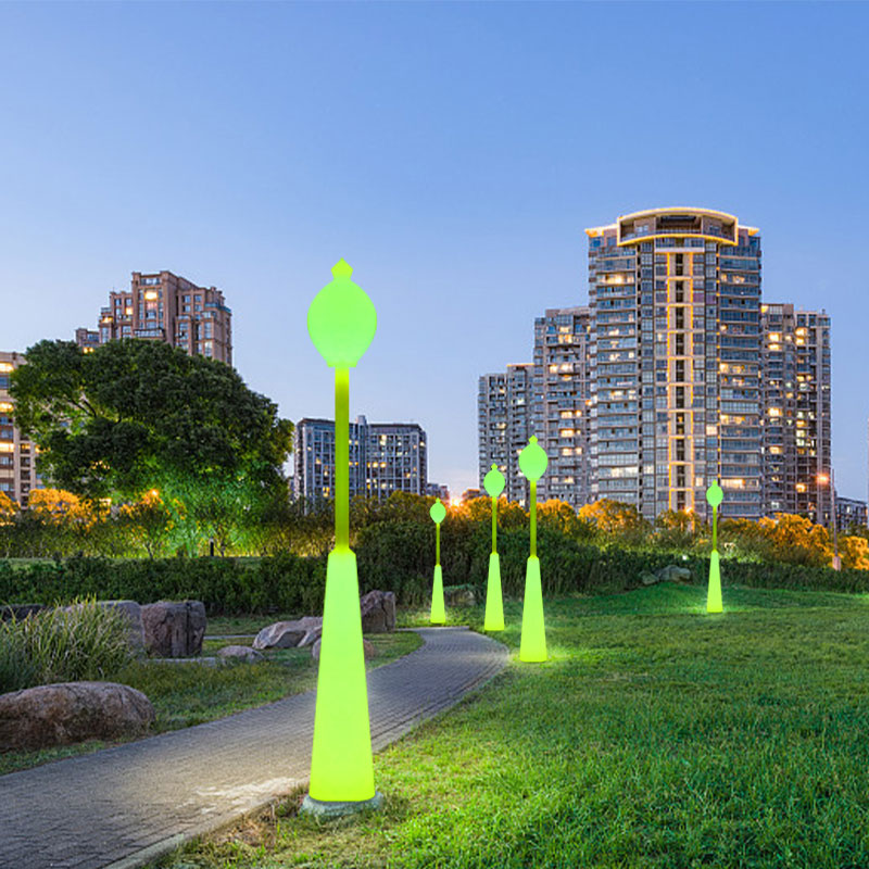 Garten mit Garten im Freien mit Stangenleuchte, 60 -W -RGB -Farbe Wunderschönes wasserdichtes Straßenlicht für Garten, Terrasse, Park, Schule, Rasen, Villa, Straßenbeleuchtung und Dekoration